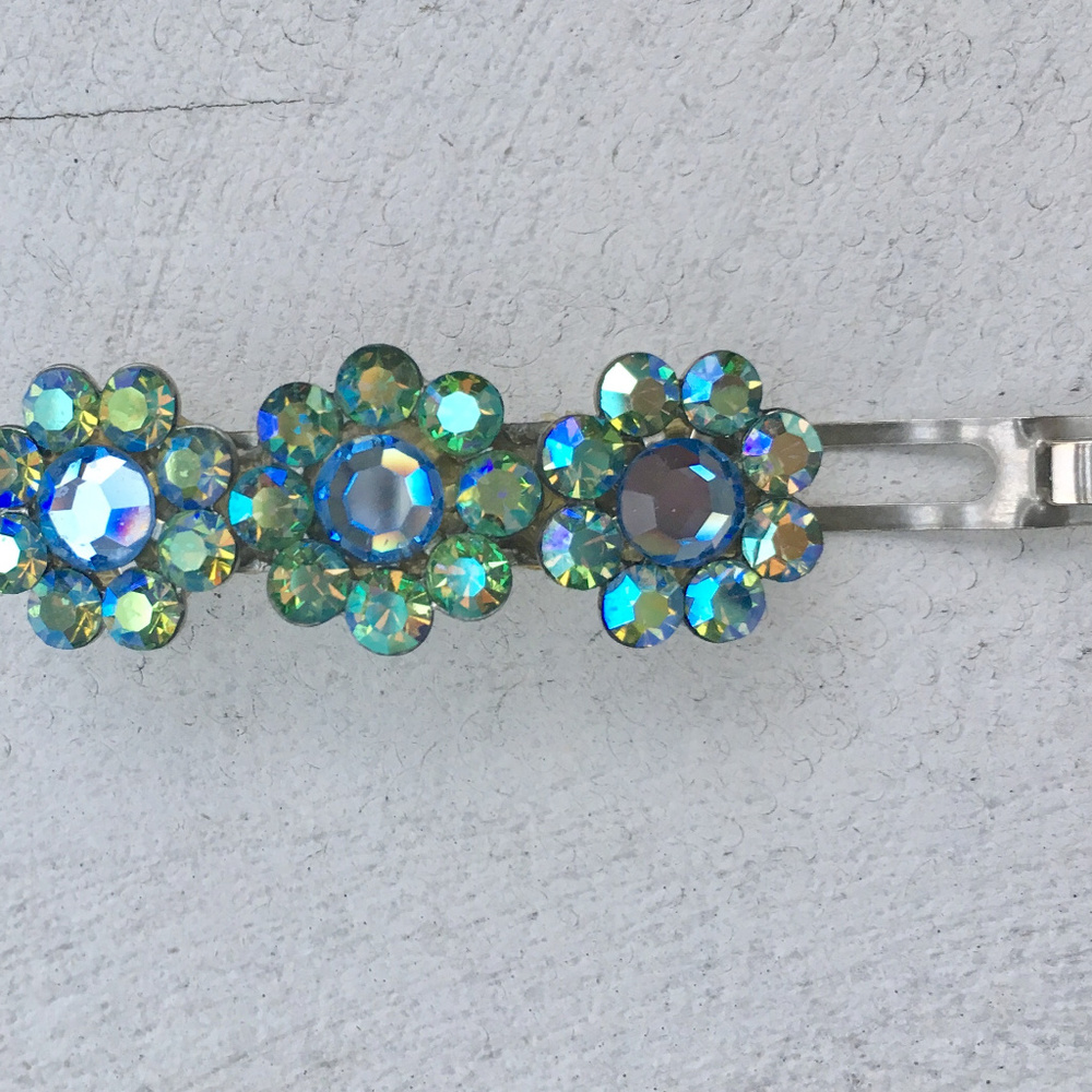 French Hair Clip Swarovski Crystals